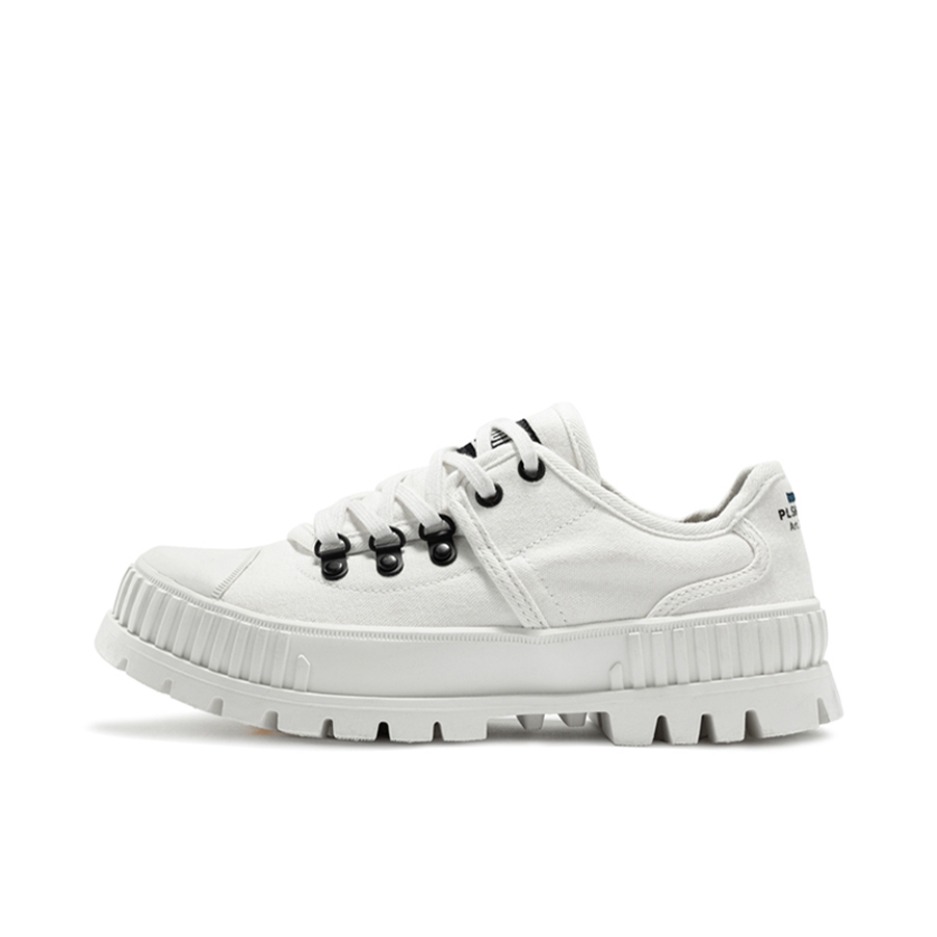 推荐商品：Palladium/帕拉丁 Pallashock Hkr Lo 潮流时尚 防滑耐磨 舒适百搭 休闲透气 饼干鞋 增高鞋 白色