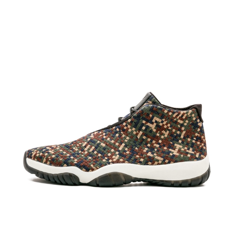推荐商品：Air Jordan Future 篮球鞋 减震回弹防滑耐磨舒适透气复古编织织物 Dark Army Camo 绿迷彩