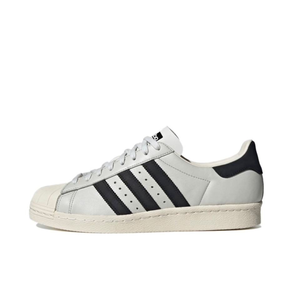 推荐商品：adidas Superstar 80s 板鞋 贝壳头复古防滑耐磨防水减震运动 白黑/复古