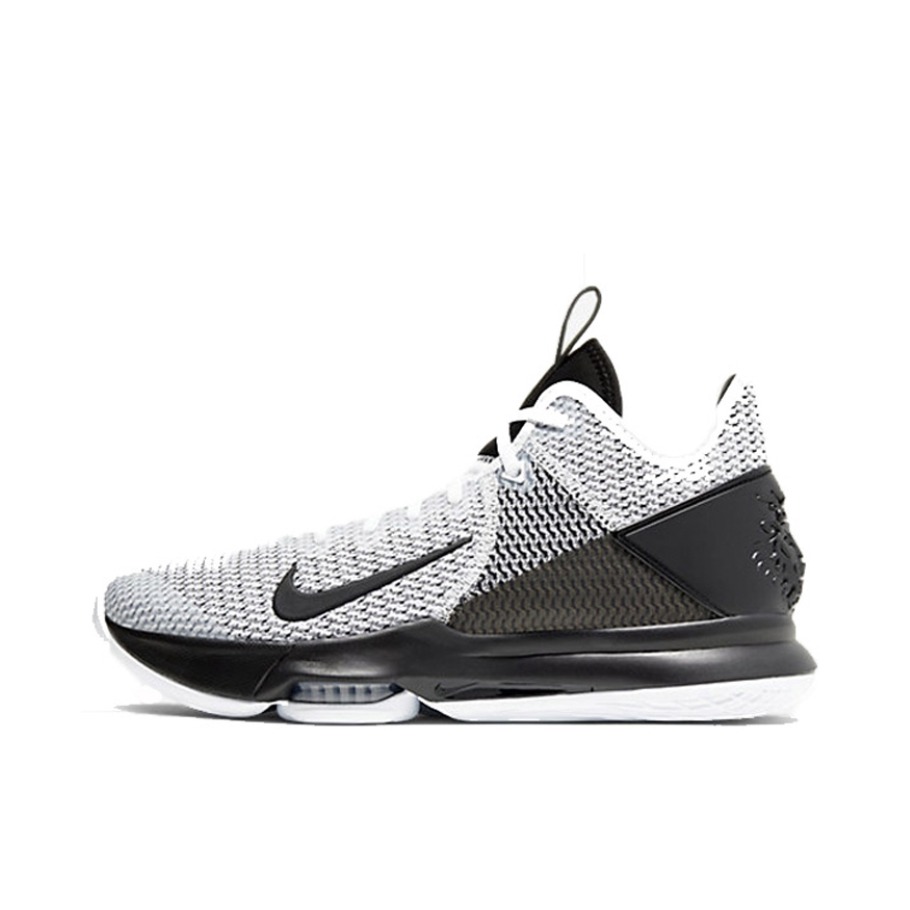 推荐商品：Nike LeBron Witness 4 詹姆斯 防滑耐磨 包裹性实战 篮球鞋 White/Black 黑白