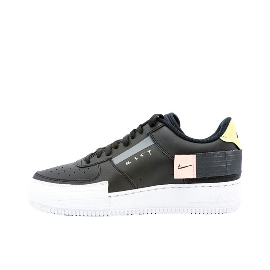 推荐商品：Nike Air Force 1 空军一号 板鞋 轻便舒适百搭耐磨防滑复古 Black/Anthracite-Pink Tint 低帮/N354/黑色/粉色