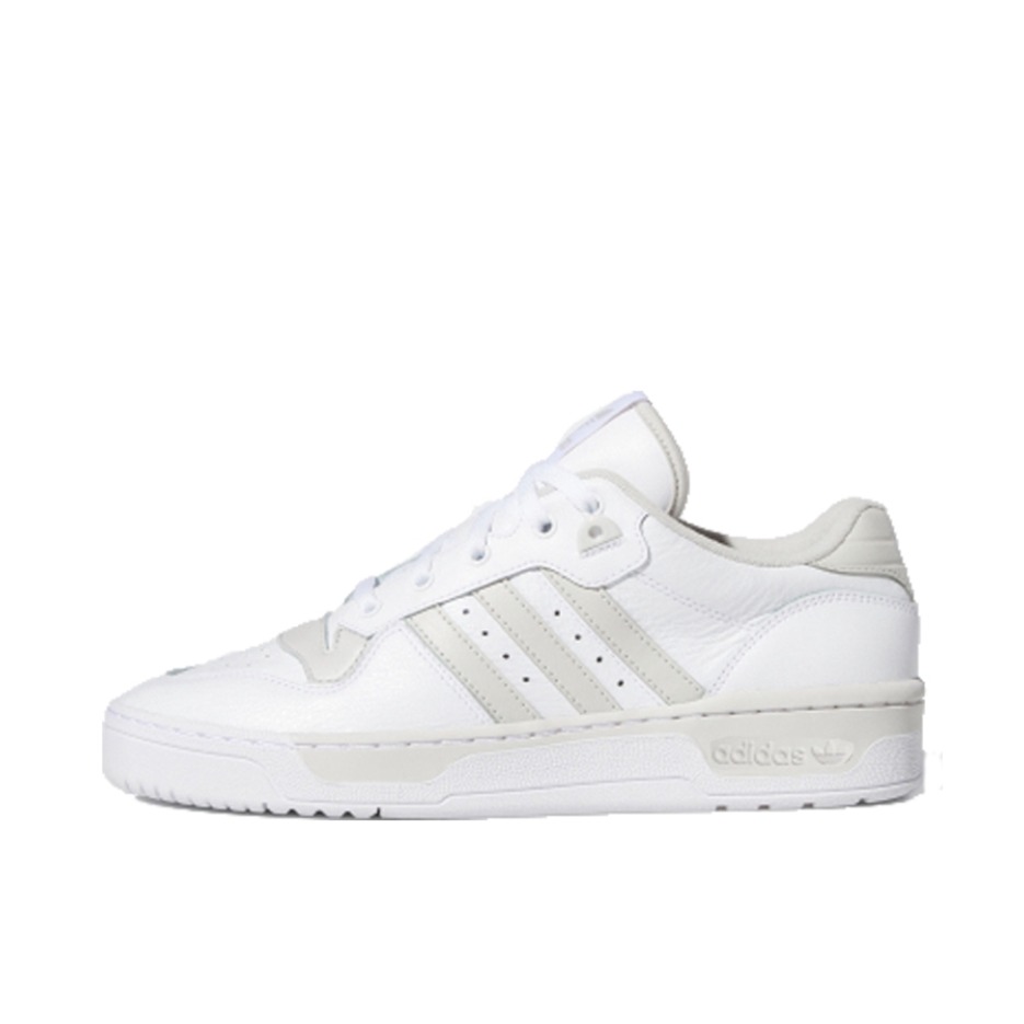 推荐商品：adidas Originals Rivalry 舒适简约 复古 轻便 透气 运动休闲鞋 White/Grey 白灰Low