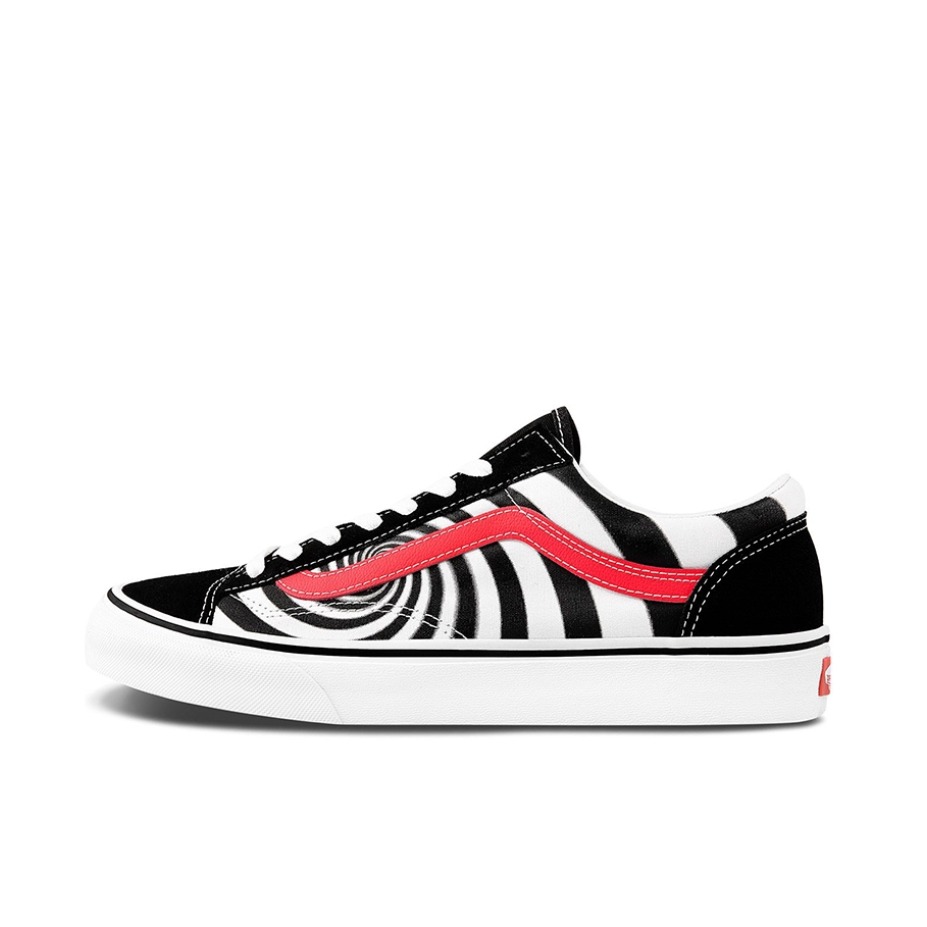推荐商品：Vans/范斯 Style 36 滑板鞋 板鞋 舒适轻便防滑耐磨复古百搭帆布拼接防水运动 黑色/红色/白色