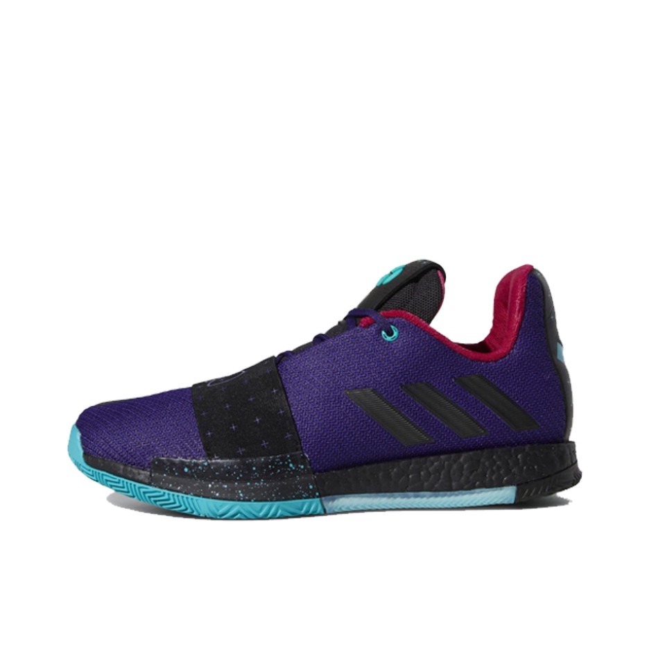 推荐商品：adidas Harden Vol.3 哈登3代 篮球鞋 防滑耐磨实战场上轻便 Purple/Black/Red/Mnit 德鲁联赛