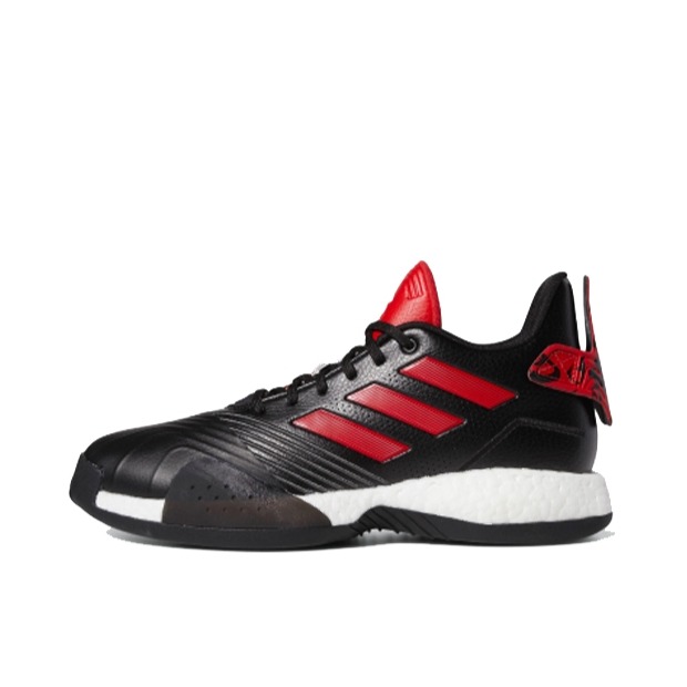 推荐商品：adidas T Mac Millennium 篮球鞋 减震透气防滑耐磨舒适轻便实战训练 Black/Red/White 黑红白