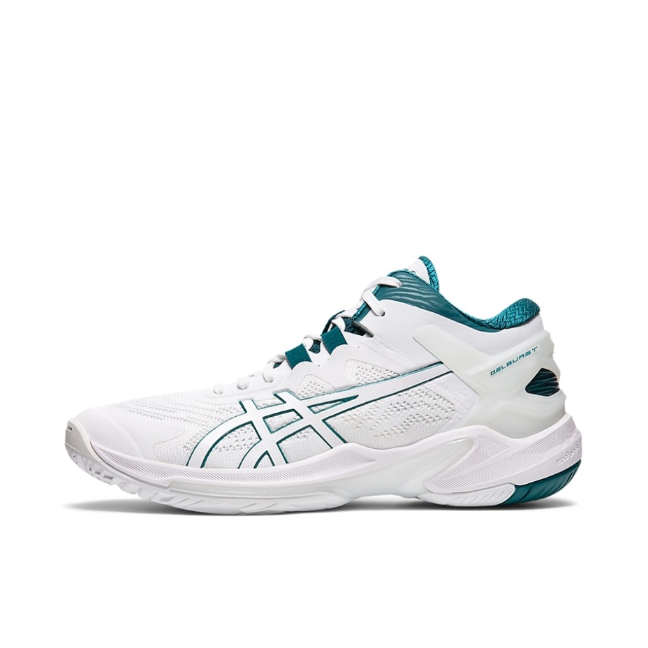 推荐商品：Asics/亚瑟士 Gel-Burst 25 防滑耐磨 减震透气 舒适复古 实战 圆头 支撑 织物合成革 篮球鞋 白色/绿色