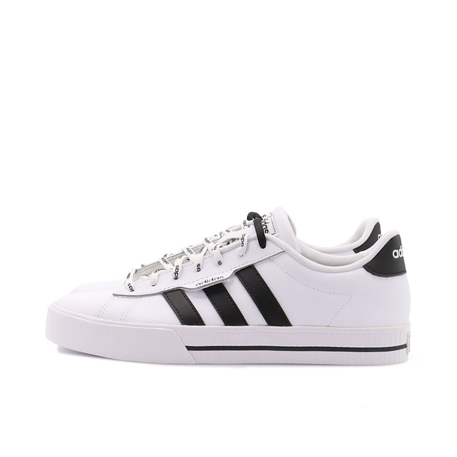 推荐商品：adidas neo Daily 3.0 板鞋 休闲舒适透气耐磨复古防滑轻便 白色/黑色