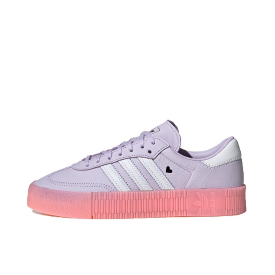 推荐商品：adidas Originals Sambarose 板鞋 防滑耐磨复古运动防水包裹性 情人节/紫粉/2020