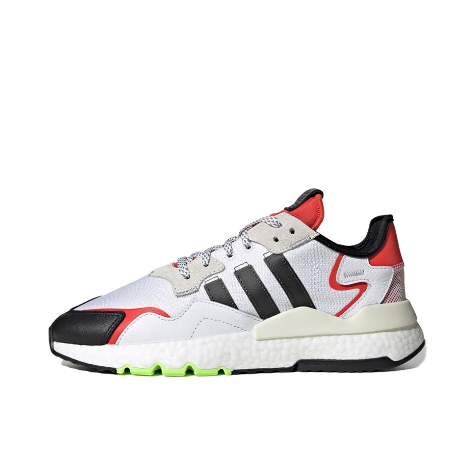推荐商品：adidas Originals Nite Jogger BOOST 透气 防滑 支撑 中底 复古 运动休闲鞋 白色/黑色/红色