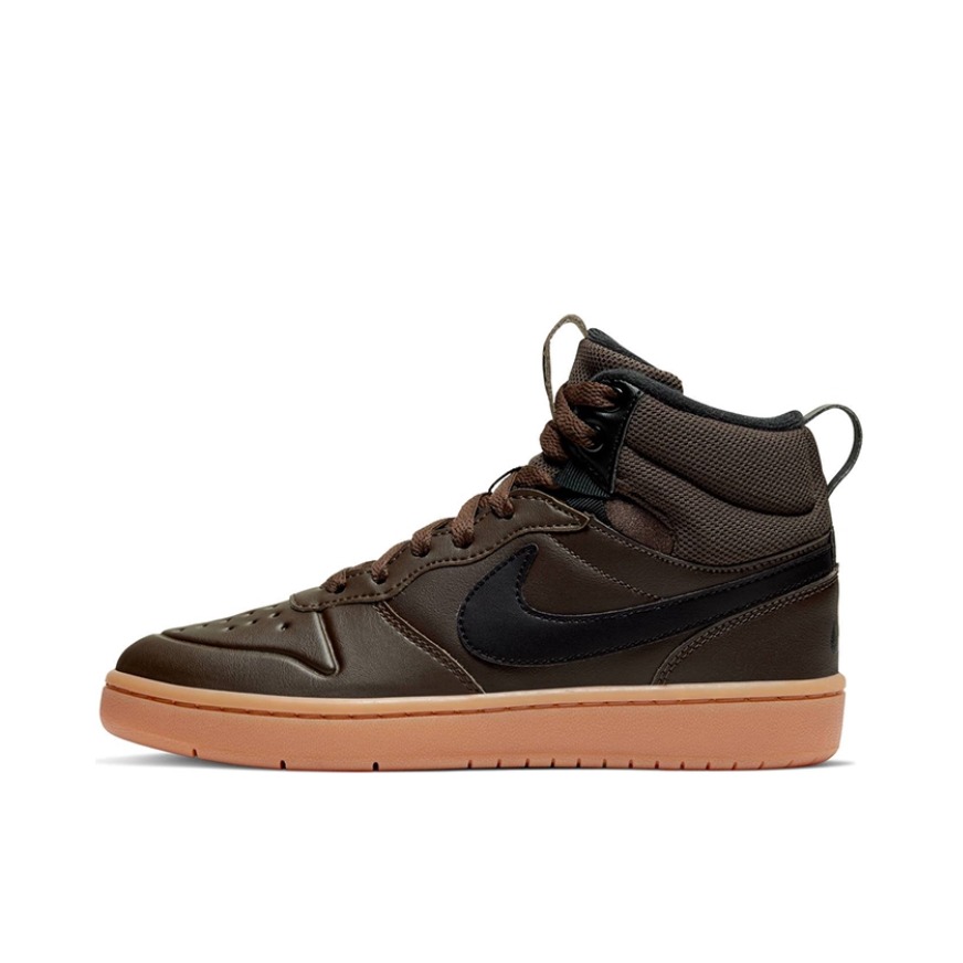 推荐商品：Nike Court Borough 2 板鞋 复古时尚支撑舒适百搭轻便防滑 Baroque Brown/Gum Medium Brown/Black 棕色生胶