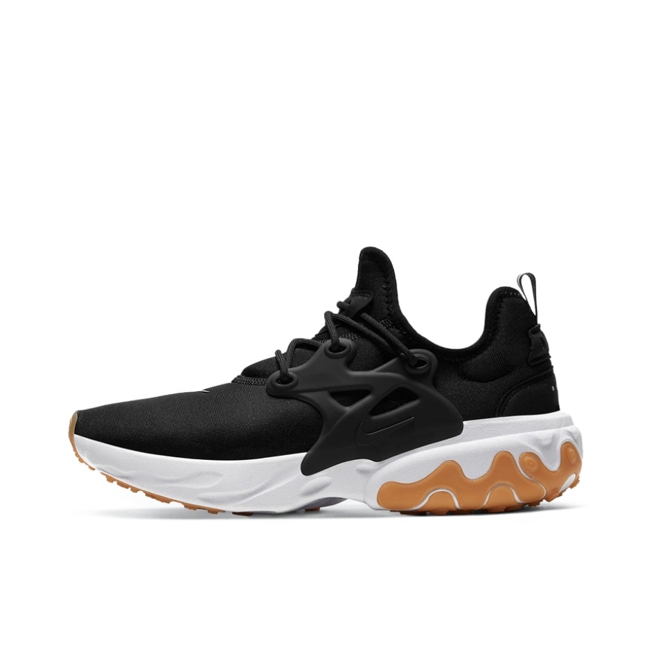 推荐商品：Nike React Presto 运动休闲鞋 透气防滑耐磨缓震回弹舒适轻便百搭 Black/White 黑色/白色
