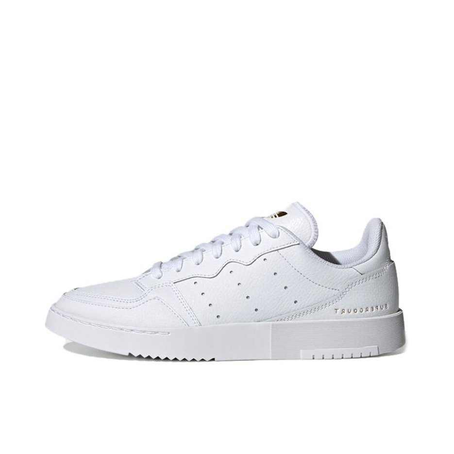 推荐商品：adidas originals Super court 板鞋 防滑耐磨轻便透气减震时尚经典复古 White 纯白
