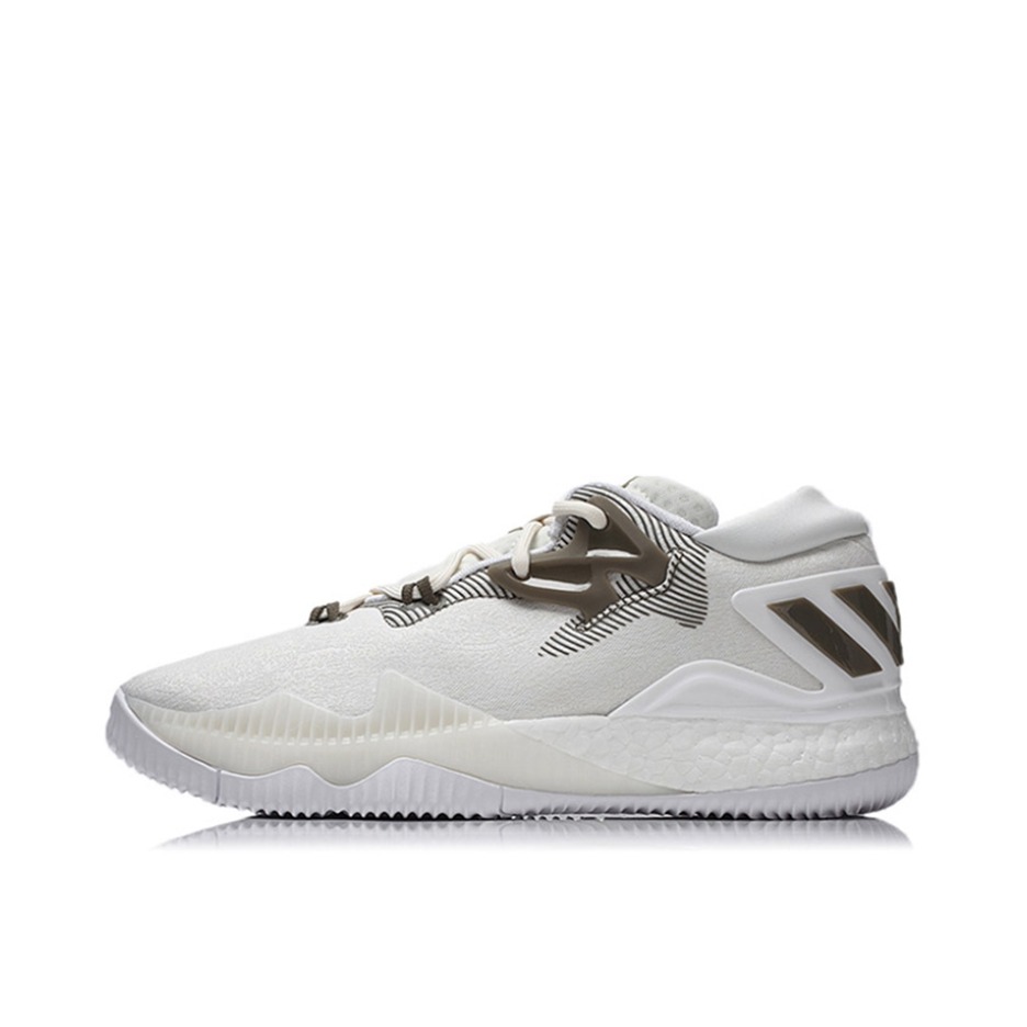 推荐商品：adidas Crazylight Boost 2016 篮球鞋 防滑耐磨减震实战圆头舒适百搭 Low Sail Brown/White 白灰