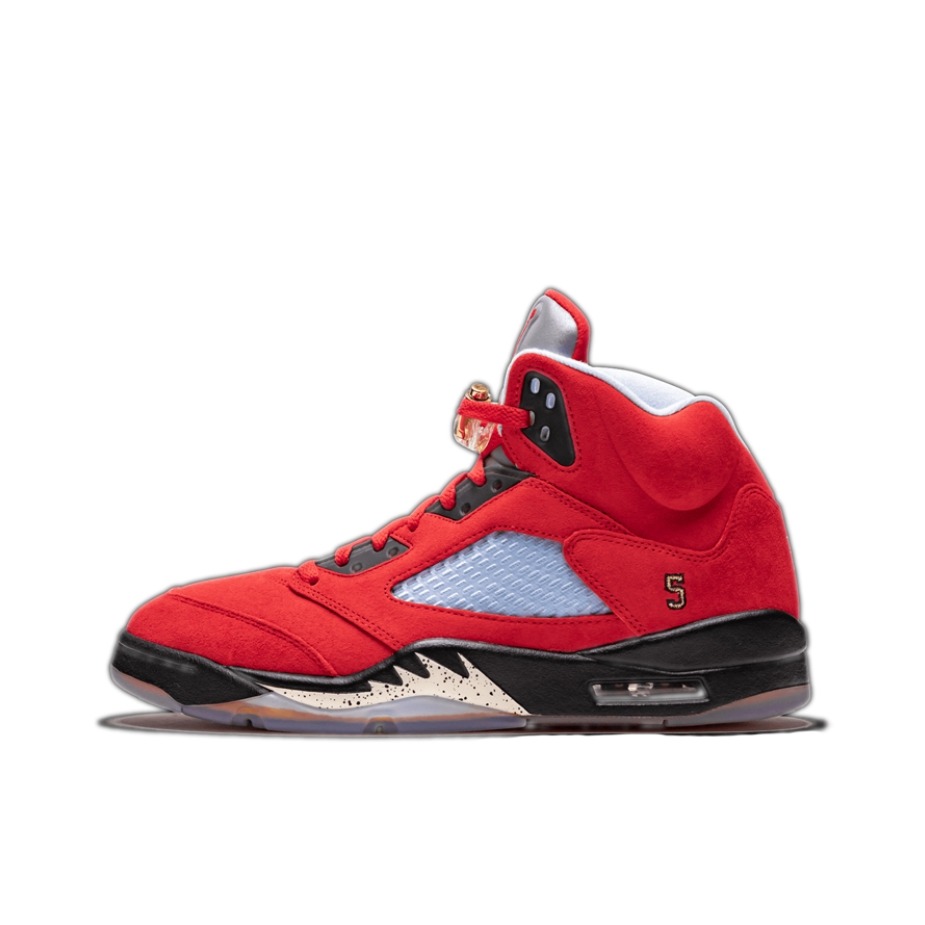推荐商品：Air Jordan 5 运动休闲鞋 复古潮流透气防滑耐磨缓震实战支撑包裹性  Trophy Room联名/亲友限定
