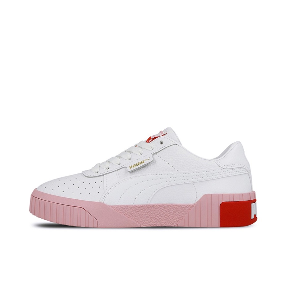 推荐商品：Puma/彪马 Cali 板鞋 时尚复古减震回弹增高防滑耐磨舒适透气厚底 White/Pink 白粉