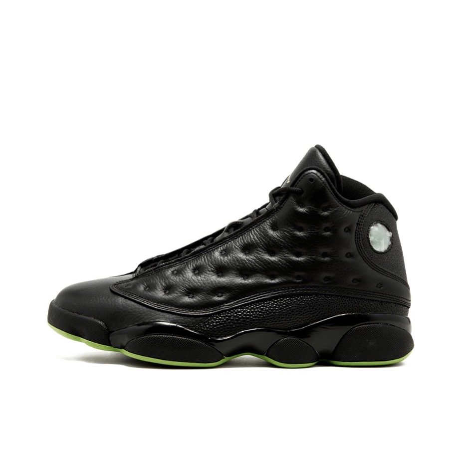 Air Jordan 13 篮球鞋 zoom air缓震支撑抓地减震防滑舒适拼接复古耐穿 2017/珍珠鱼皮/黑色/绿色