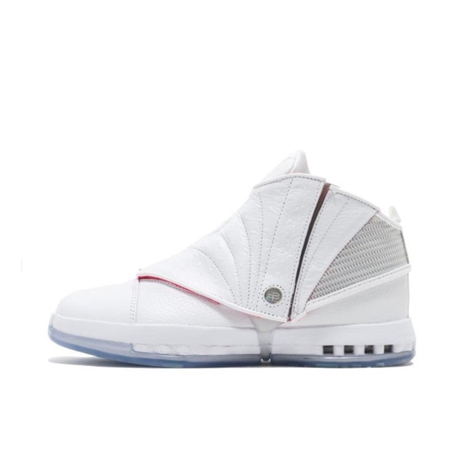 推荐商品：Air Jordan 16 篮球鞋 包裹性拼接舒适防滑百搭复古高帮 Solefly Art Basel 蓝海岸
