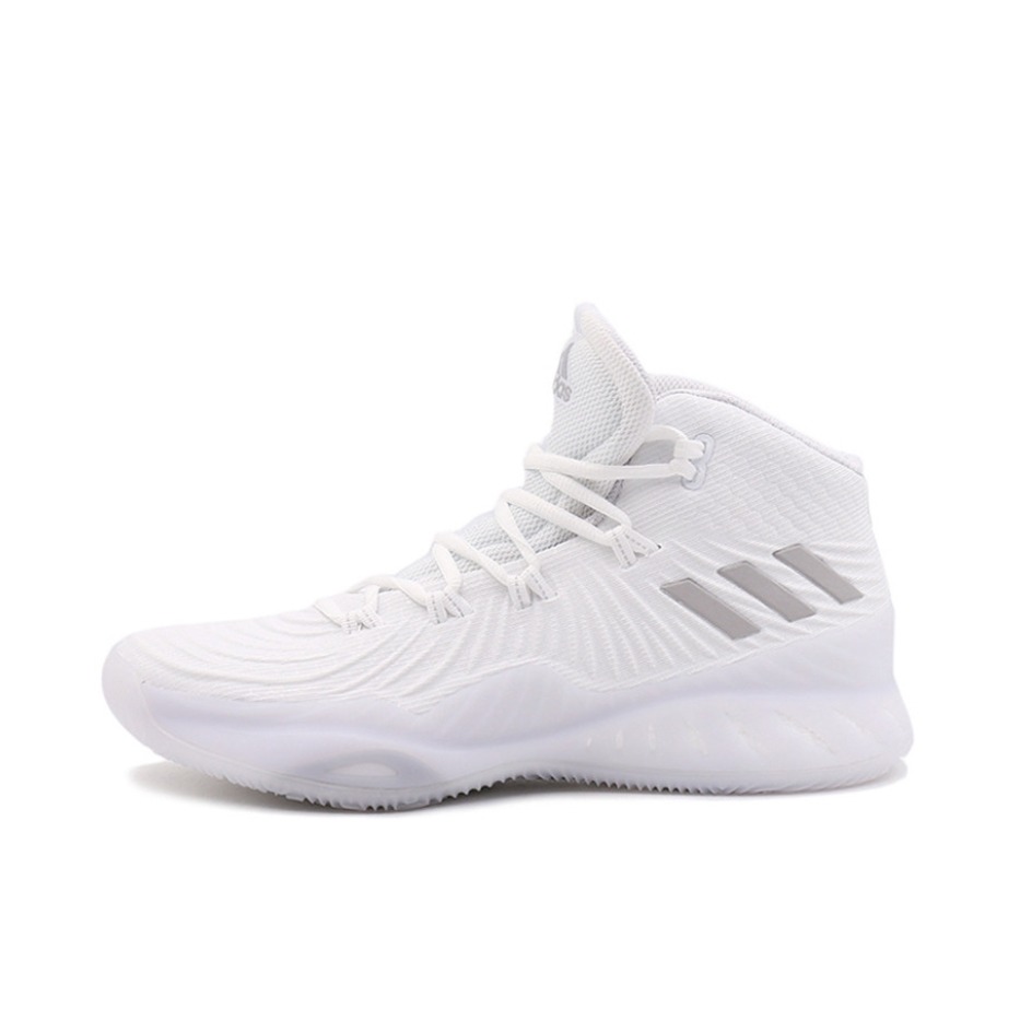 推荐商品：adidas Crazy Explosive 2017 篮球鞋 防滑耐磨舒适透气轻便百搭实战运动织物 White/Grey 白灰