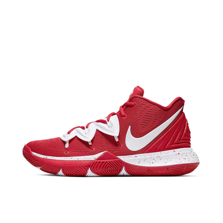 推荐商品：Nike Kyrie 5 欧文5 zoom 实战训练 舒适减震 防滑耐磨 织物 篮球鞋 Red 大红TB