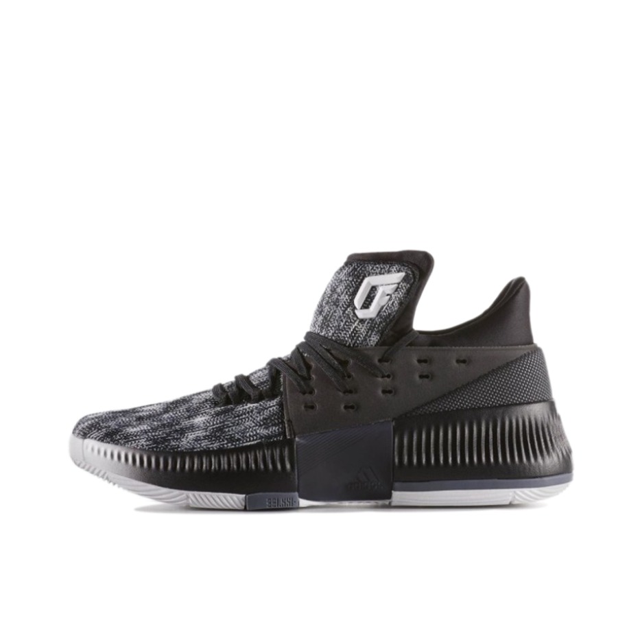推荐商品：adidas Dame 3 利拉德 篮球鞋 防滑耐磨实战缓震轻便运动圆头包裹性 Black/White 雪花
