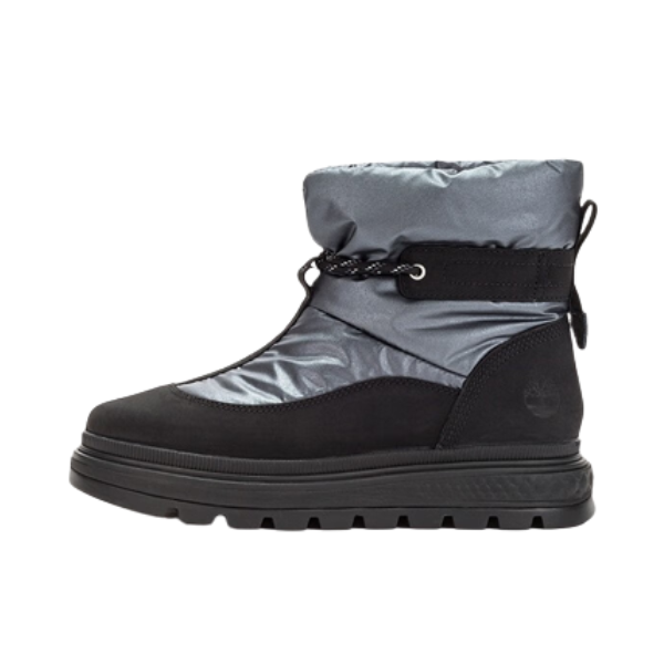 推荐商品：Timberland/添柏岚 防水保暖 时尚舒适 耐磨 短筒 雪地靴 A5NM3W 银灰色/黑色