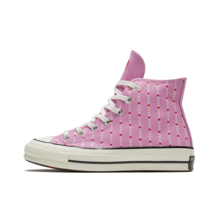 推荐商品：Converse/匡威 1970s 帆布鞋 圆头防滑经典复古轻便时尚拼接百搭 情人节限定/粉色爱心