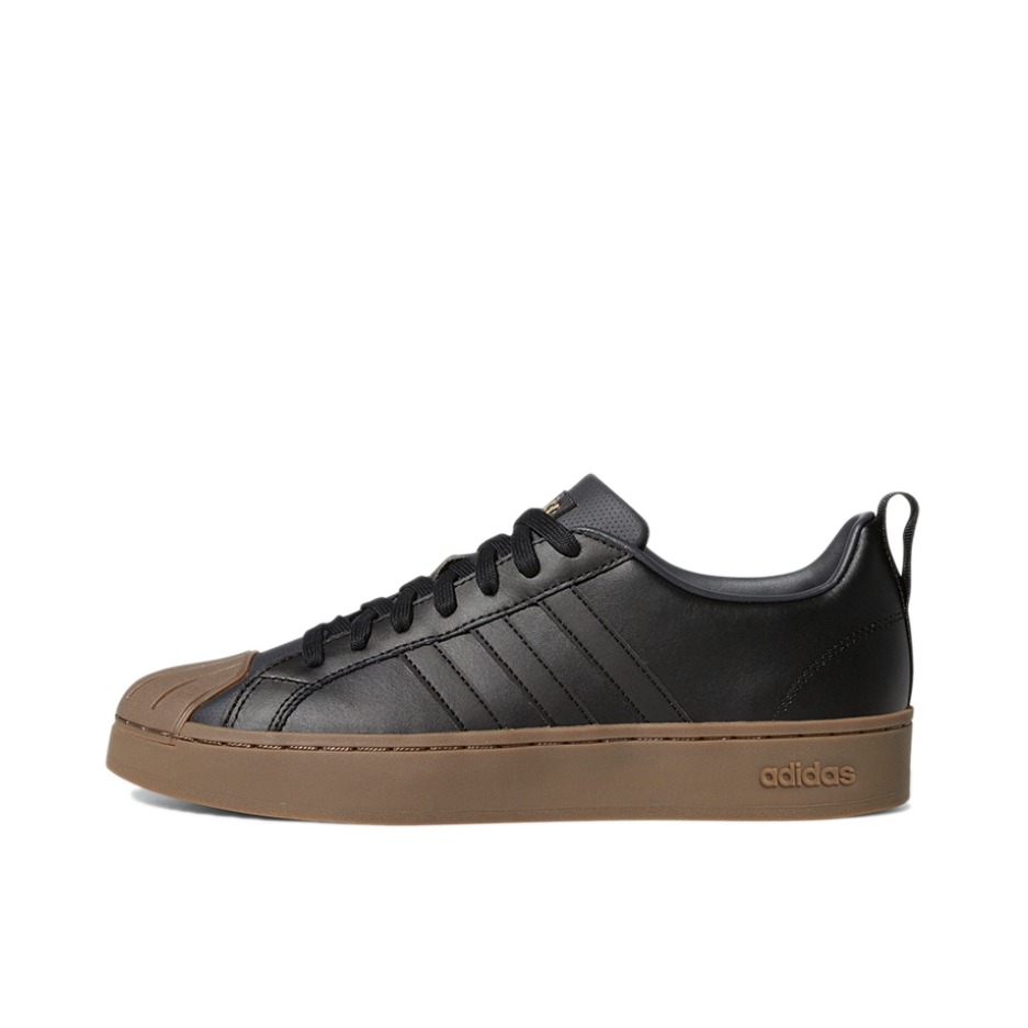 推荐商品：adidas NEO Grand Court 板鞋 防滑耐磨减震透气休闲复古时尚防水轻运动 Black/White/Gum 黑生胶/透气孔