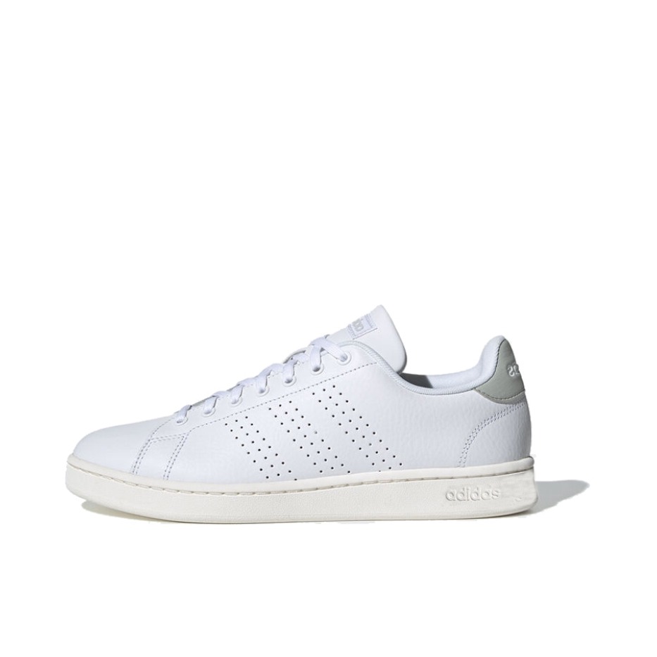 推荐商品：adidas NEO Advantage 板鞋 复古舒适百搭轻便透气防滑耐磨时尚轻运动包裹性 Cloud White/Ash Silver 纯白/灰银