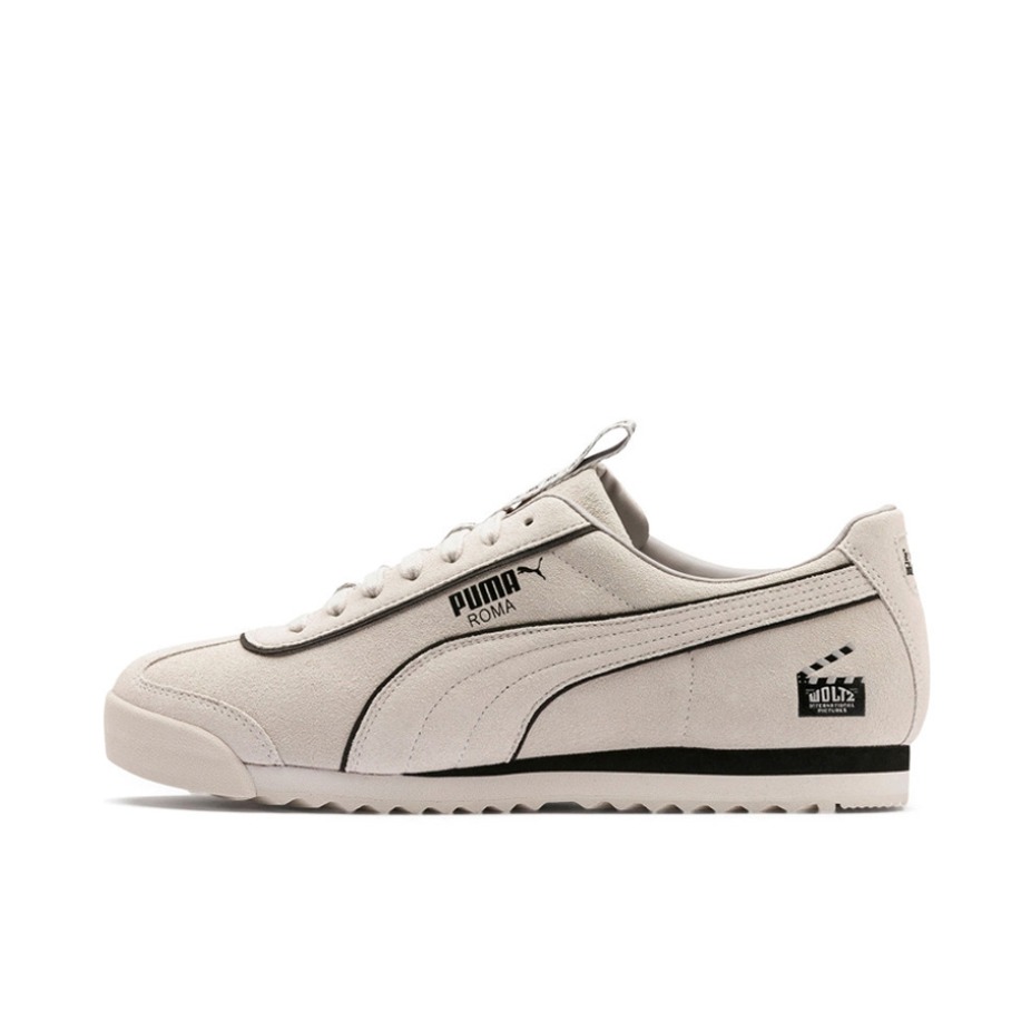推荐商品：Puma/彪马 Roma 运动休闲鞋 时尚百搭防滑耐磨轻便减震舒适透气复古低帮 PapayaWhip/Black Godfather Woltz联名/米白色/黑色