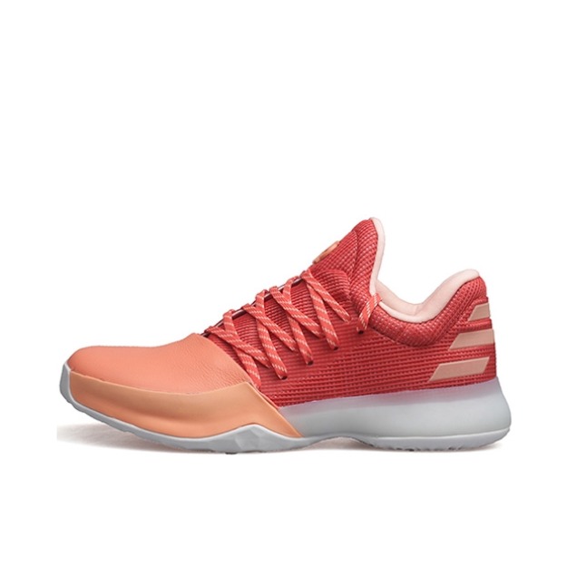 推荐商品：adidas Harden Vol.1 哈登1代 篮球鞋 实战耐磨防滑轻便减震舒适 Chalk Coral 粉色