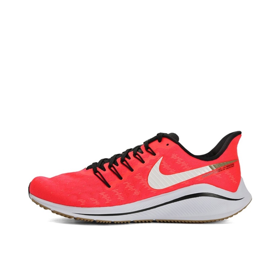 推荐商品：Nike Air Zoom Vomero 14 跑鞋 休闲耐磨减震回弹网面透气织物圆头 红白