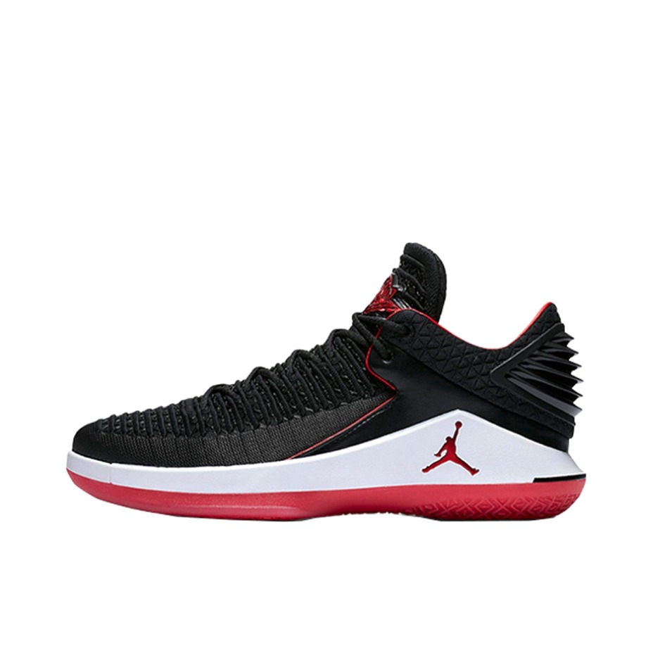 推荐商品：Air Jordan 32 篮球鞋 zoom air缓震支撑飞线实战防滑 LOW BRED 黑红Low