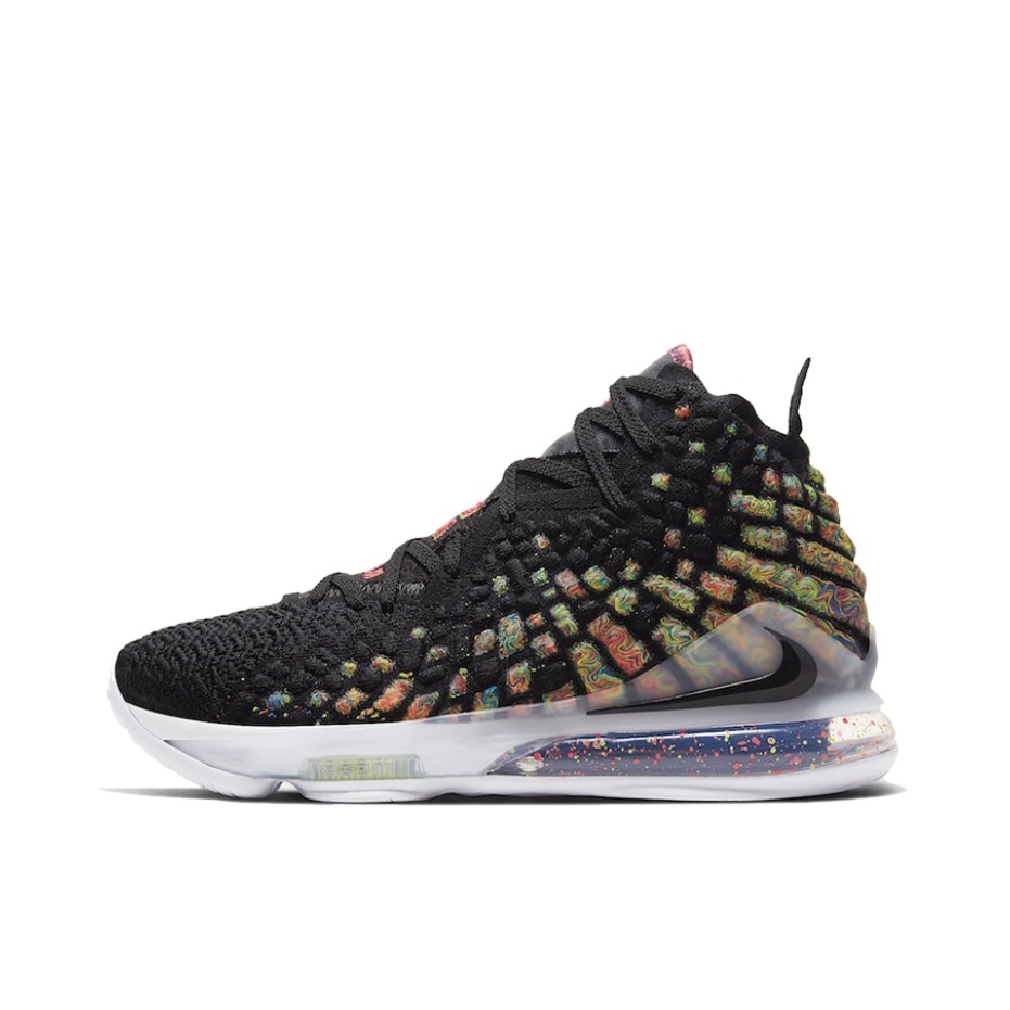 推荐商品：Nike Zoom LeBron 17 詹姆斯 气垫缓震 防滑耐磨 实战 织物 回弹 篮球鞋  James Gang 黑白/多色