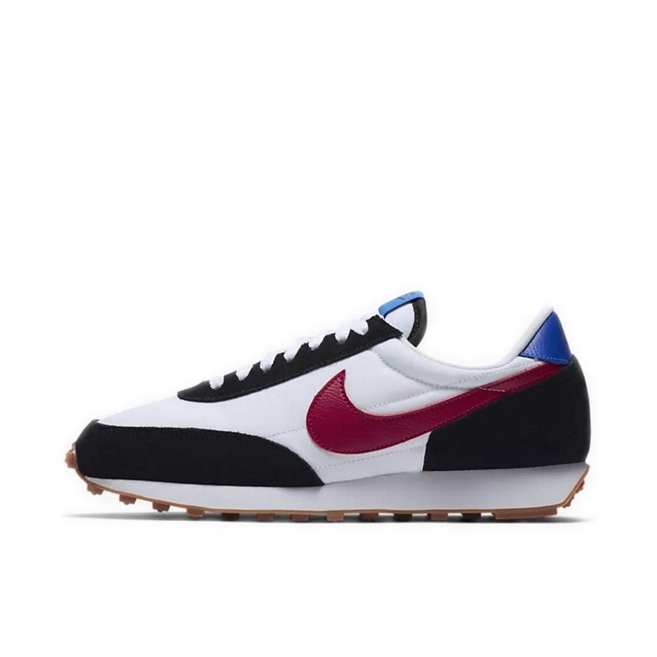 推荐商品：Nike Daybreak 解构 跑鞋 华夫鞋 复古耐磨舒适休闲轻便透气织物运动合成革减震防滑低帮 White/Black/Red/Blue 女款/白色/黑色/蓝色