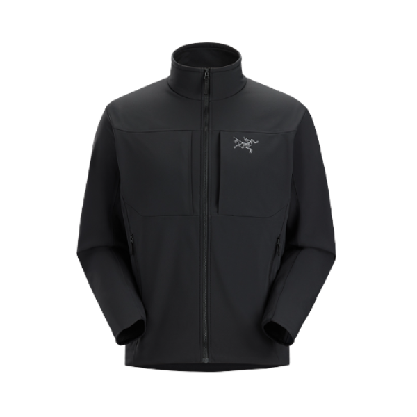 ARC'TERYX始祖鸟 Gamma MX Jacket Men's- 户外防水防风涤纶加绒拉链软壳立领冲锋衣 男女同款 X000006343 黑/Black