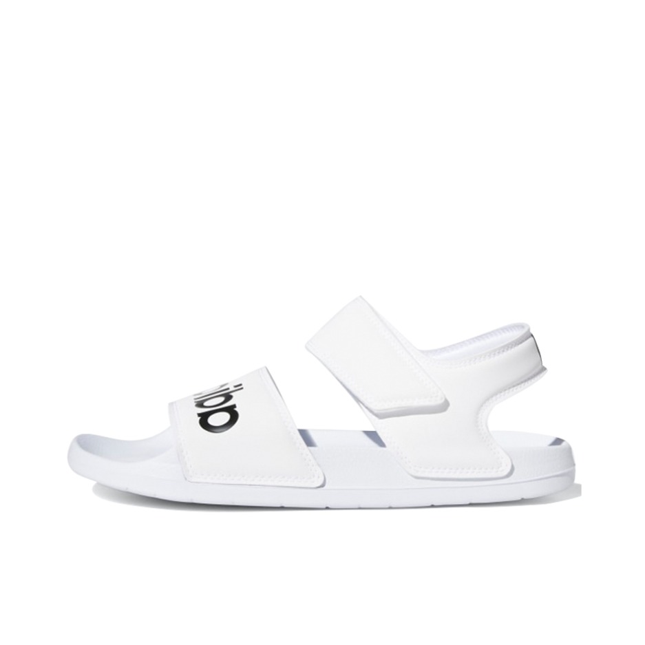 推荐商品：adidas Adilette Sandal 凉鞋 沙滩轻便透气魔术贴防滑耐磨运动一字带 白