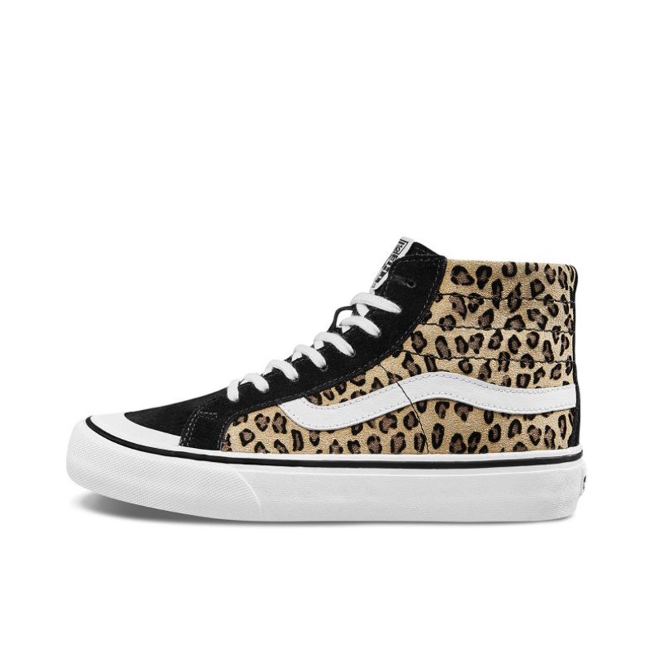 推荐商品：Vans/范斯 SK8-Hi 板鞋 潮流经典拼接复古街头厚底 黑/白/豹纹