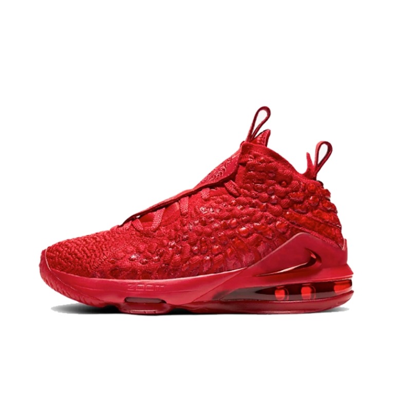 推荐商品：Nike Zoom LeBron 17 詹姆斯 气垫缓震 防滑耐磨 实战 织物 回弹 篮球鞋 Red GS/纯红