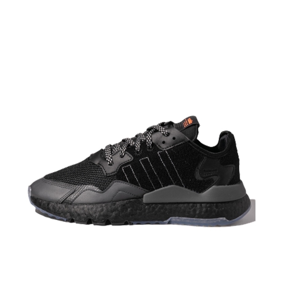 推荐商品：adidas Originals Nite Jogger BOOST 透气 防滑 支撑 中底 复古 运动休闲鞋 Black 亮黑