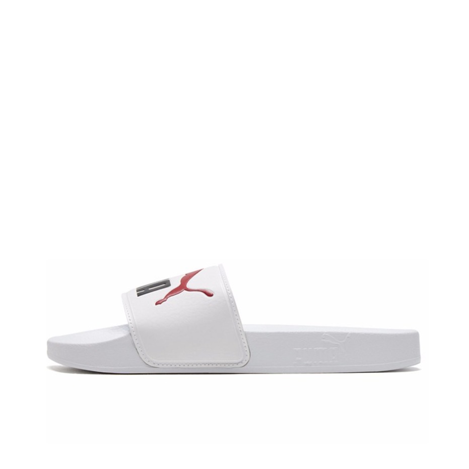 推荐商品：Puma/彪马 Leadcat 2.0 Suede 拖鞋 潮流沙滩一字户外防磨 White/Black/Red 白黑红
