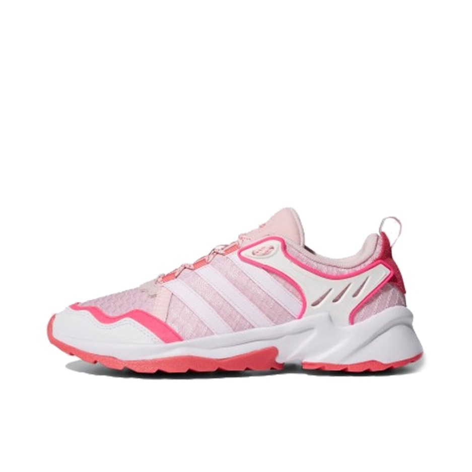 推荐商品：adidas 20-20 FX 跑鞋 轻便透气防滑耐磨舒适织物复古百搭拼接 White/DeepPink/LightPink 白粉色