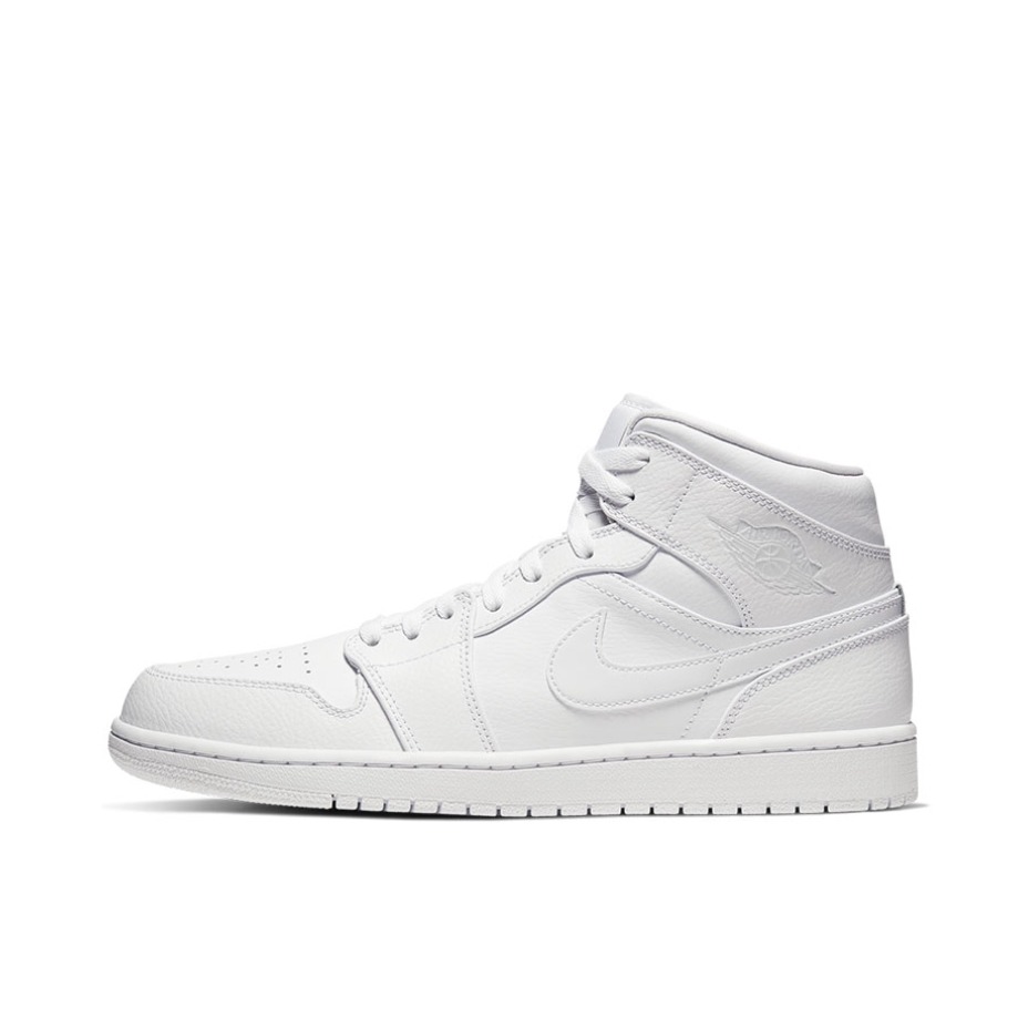 推荐商品：Air Jordan 1 板鞋 运动休闲鞋 复古潮流支撑合成革 Triple White 2020/中帮/白色