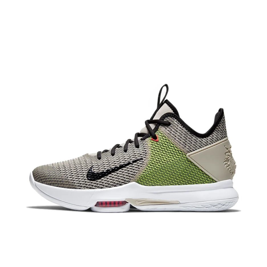 推荐商品：Nike LeBron Witness 4 詹姆斯 防滑耐磨 包裹性实战 篮球鞋 Grey/Green 灰绿