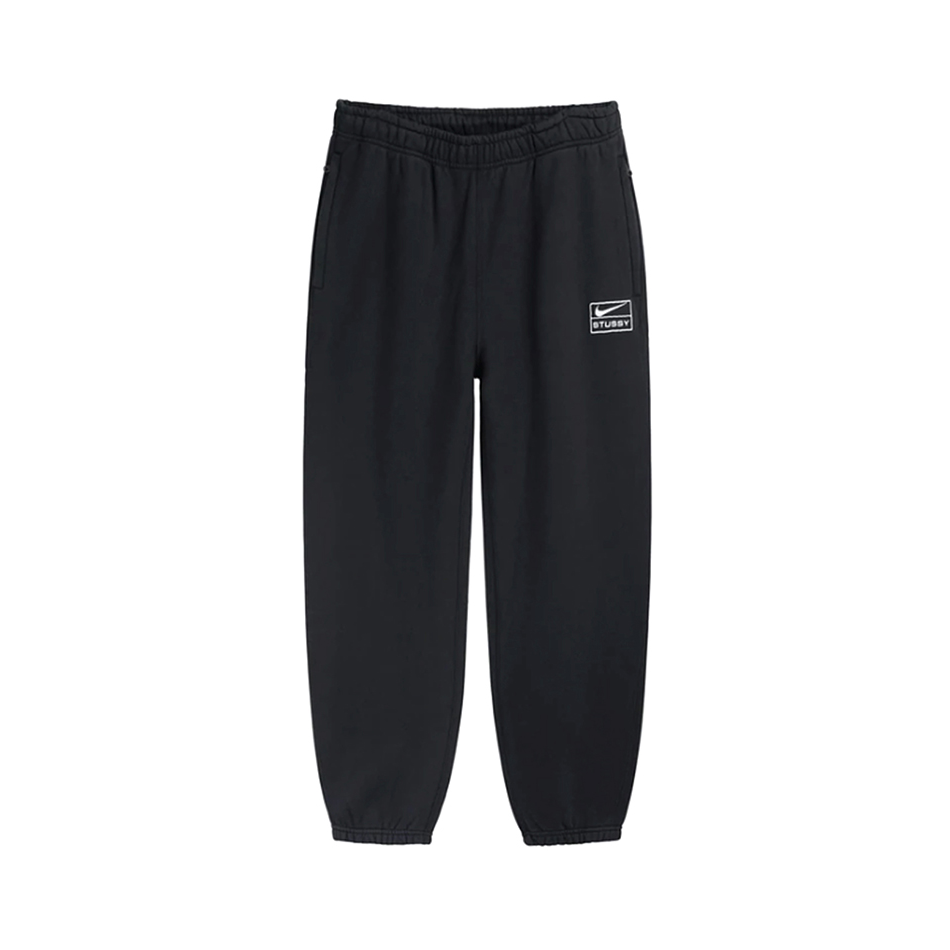 【徐悦同款】Stussy X Nike 联名 Crew Fleece Pant 亚版logo印花起绒收口运动长裤 男女同款 CT4312