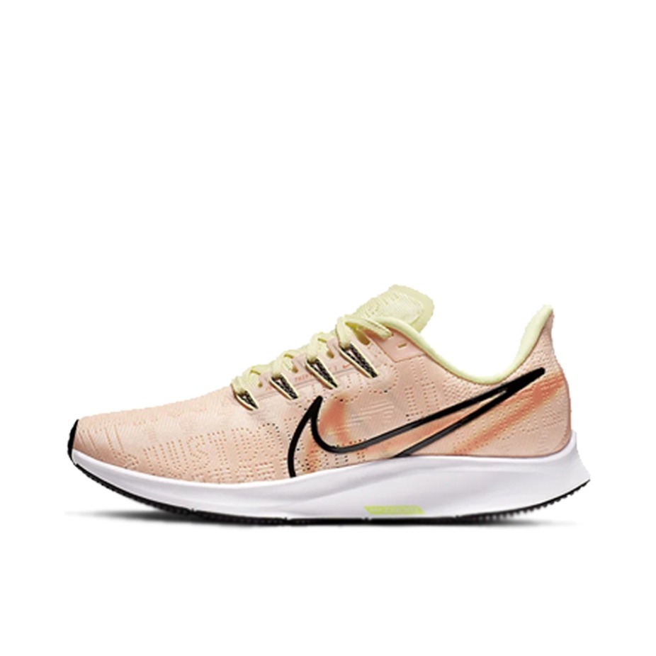 推荐商品：Nike Air Zoom Pegasus 36 跑鞋 缓震回弹网布透气防滑耐磨舒适轻便气垫织物支撑防水马拉松运动 Black/Bright Crimson 黑橘