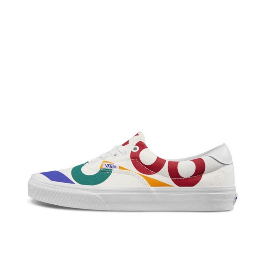 推荐商品：Vans/范斯 Era Lx Comfycusra 轻便 复古 帆布鞋 Deck Club 白色/彩色数字