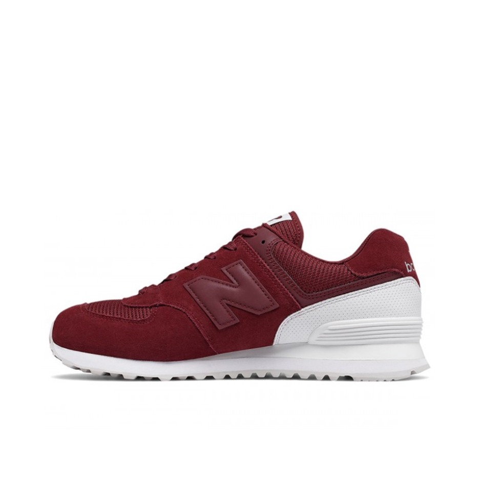 推荐商品：New Balance 574 运动休闲鞋 阿甘鞋 经典复古防滑耐磨缓震舒适透气时尚百搭轻便 红白拼接