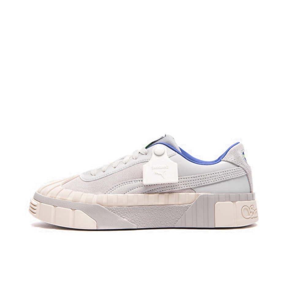 推荐商品：Puma/彪马 Cali 板鞋 时尚复古减震回弹增高防滑耐磨舒适透气厚底 LightGrey/Blue SANKUANZ 联名/灰蓝