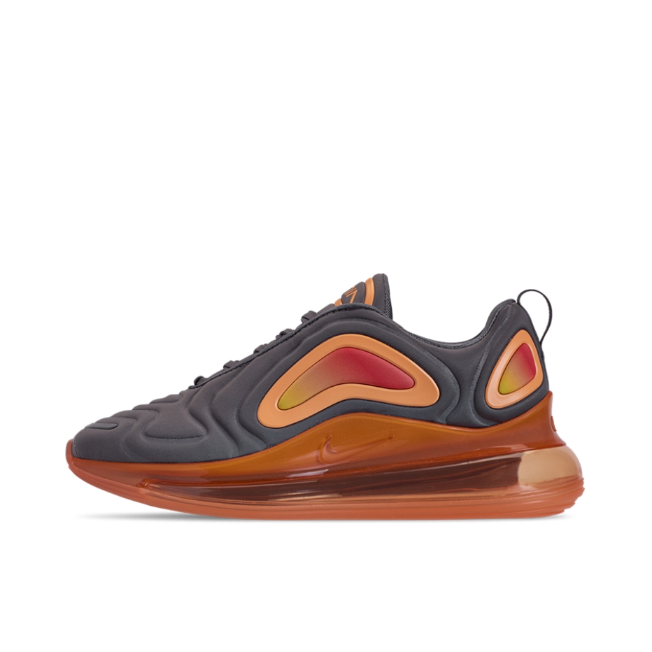 推荐商品：Nike Air Max 720 全掌气垫 缓震回弹 耐磨 舒适透气 轻便 复古 跑鞋 Fuel Orane 灰橙