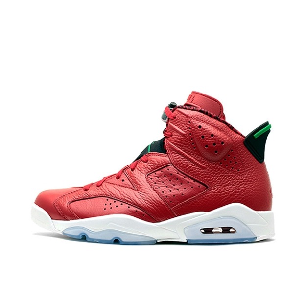推荐商品：Air Jordan 6 运动休闲鞋 复古耐磨防滑缓震支撑合成革 History of Jordan (Spiz'ike) 斯派克李/大红